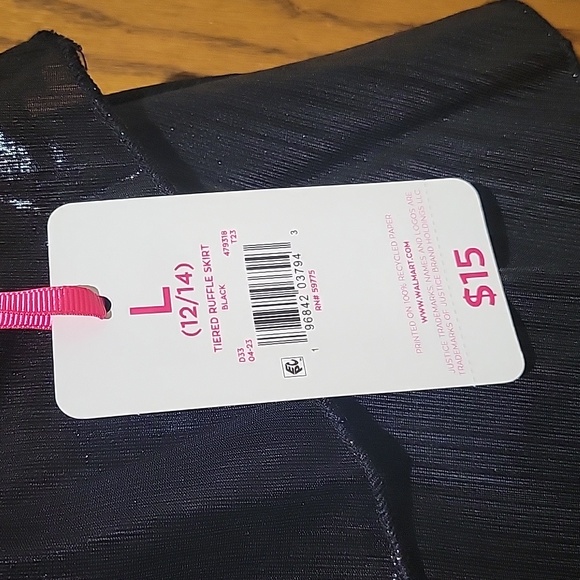 Justice Girls Skirt Size 12/14 NWT - Picture 3 of 6